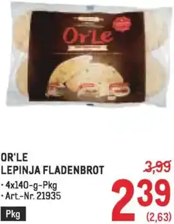 Metro Or'le lepinja fladenbrot Angebot