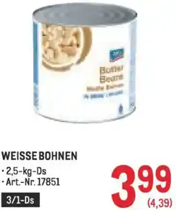 Metro Weisse bohnen Angebot