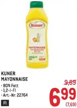 Metro Kuner mayonnaise Angebot