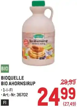 Metro Bioquelle bio ahornsirup Angebot
