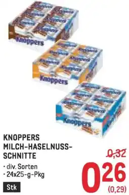 Metro Knoppers milch-haselnuss- schnitte Angebot