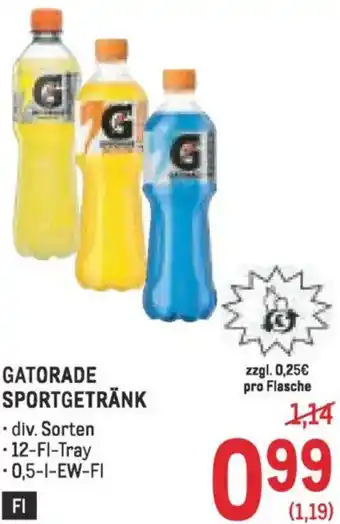 Metro Gatorade sportgetränk Angebot