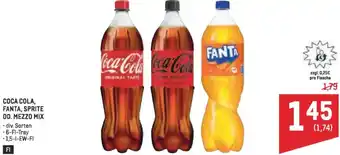 Metro Coca cola, fanta, sprite od. mezzo mix Angebot