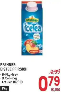Metro Pfanner eistee pfirsich Angebot