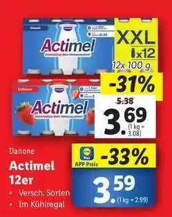 Lidl Actimel 12er Angebot