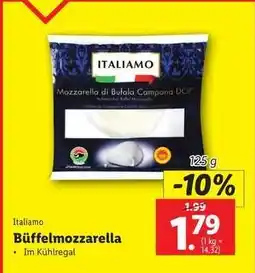 Lidl Italiamo Büffelmozzarella Angebot