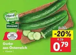 Lidl Gurke aus Österreich Angebot