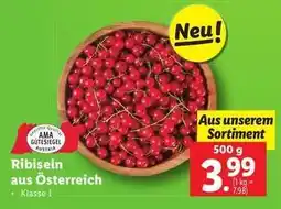 Lidl Ribiseln aus Österreich Angebot