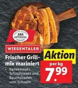 Lidl WIESENTALER Frischer Grillmix mariniert Angebot