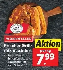 Lidl WIESENTALER Frischer Grillmix mariniert Angebot