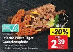Lidl Frische White Tiger Garnelenspieße Angebot