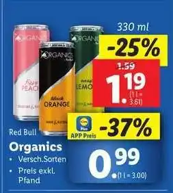 Lidl Red Bull Organics Angebot