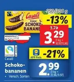 Lidl Casali Original Schoko-Bananen Angebot