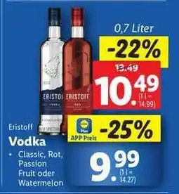 Lidl Eristoff Vodka Angebot