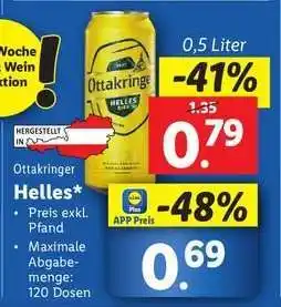 Lidl Ottakringer Helles Angebot