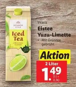 Lidl Vitasia Eistee Yuzu-Limette Angebot