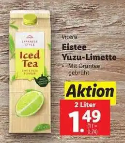Lidl Vitasia Eistee Yuzu-Limette Angebot
