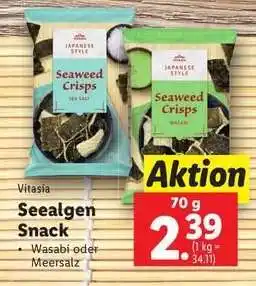 Lidl Vitasia Seealgen Snack Angebot