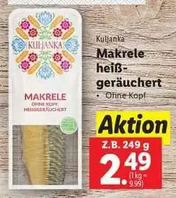 Lidl Kuljanka Makrele heißgeräuchert Angebot