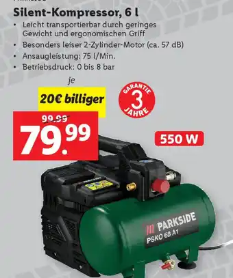 Lidl Parkside Silent Kompressor Angebot
