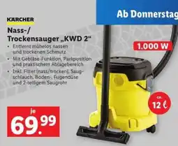 Lidl Nass-/Trockensauger „KWD 2“ Angebot