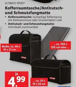 Lidl Kofferraumtasche/Antirutsch- und Schmutzfangmatte Angebot