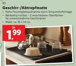 Lidl Geschirr-/Abtropfmatte Angebot