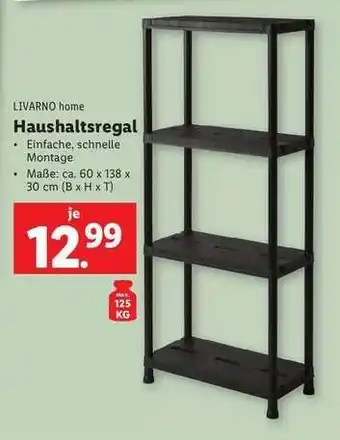 Lidl LIVARNO home Haushaltsregal Angebot