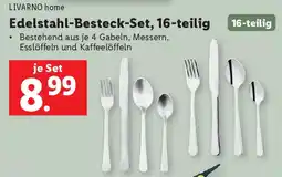 Lidl Livarno home Edelstahl Besteck Set Angebot