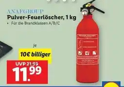 Lidl Pulver-Feuerlöscher, 1 kg Angebot