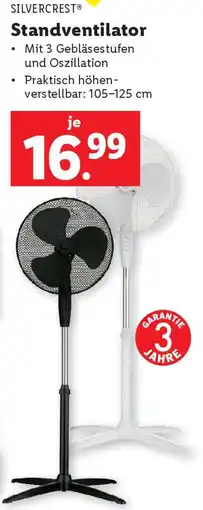 Lidl Silvercrest Standventilator Angebot
