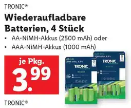 Lidl Tronic Wiederaufladbare Batterien Angebot