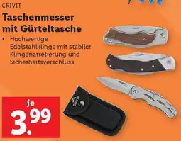 Lidl Taschenmesser mit Gürteltasche Angebot