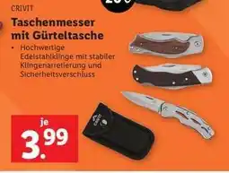 Lidl Taschenmesser mit Gürteltasche Angebot