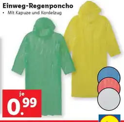 Lidl Einweg Regenponcho Angebot