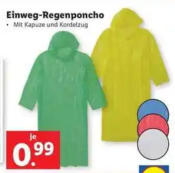 Lidl Einweg-Regenponcho Angebot
