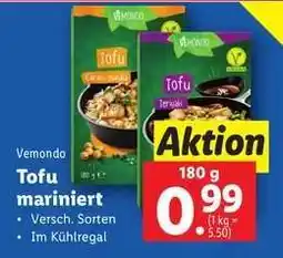 Lidl Tofu mariniert Angebot