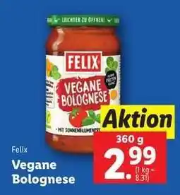 Lidl Felix Vegane Bolognese Angebot