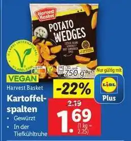 Lidl Harvest Basket Kartoffelspalten Angebot
