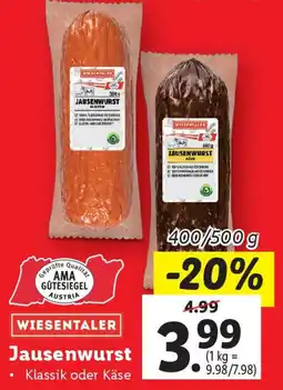 Lidl Jausenwurst Angebot