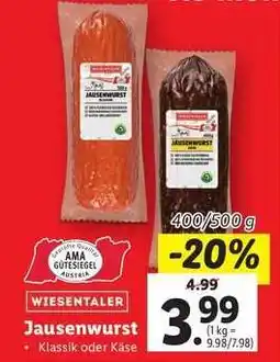 Lidl Jausenwurst Angebot
