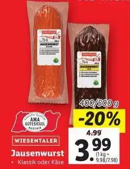 Lidl Jausenwurst Angebot