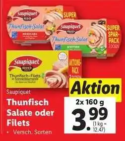 Lidl Saupiquet Thunfisch Salate oder Filets Angebot
