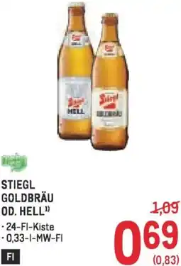 Metro Stiegl goldbräu od. hell Angebot