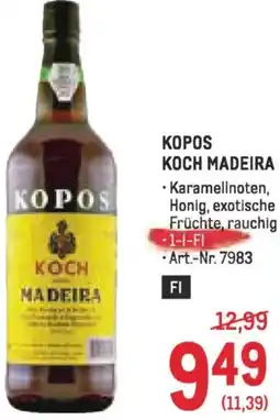 Metro Kopos koch madeira Angebot