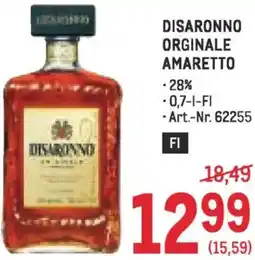 Metro Disaronno orginale amaretto Angebot
