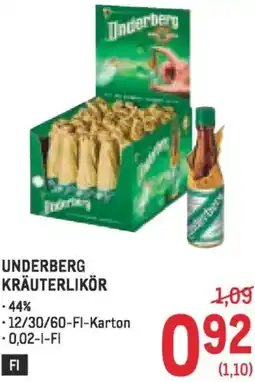 Metro Underberg kräuterlikör Angebot