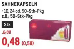 Metro Sahnekapseln Angebot
