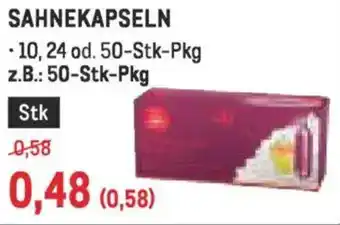 Metro Sahnekapseln Angebot