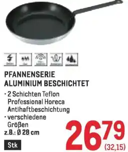 Metro Pfannenserie aluminium beschichtet Angebot